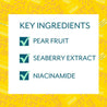 Key Ingredients of Just Let It Glow Pear Fruit, Seaberry Extract, Niacinamide