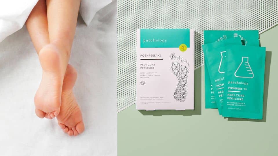 poshpeel exfoliation foot peel at home patchology