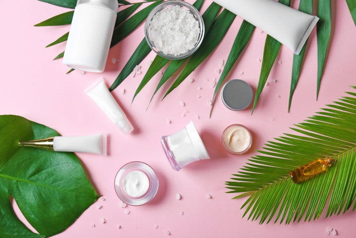 Skin care products like moisturizer and eye creams are part of a basic skin care routine