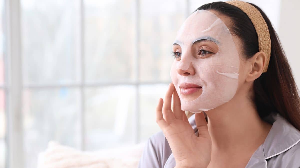 sheet mask facial exfoliate and brighten spring reset