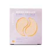 Box of Patchology bubbly serve chilled eye gels on a white background