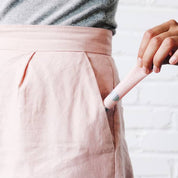 lip service close up detail in pocket easy to carry travel