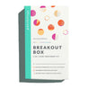 breakout box pimple patches and charcoal nose strip blackheads