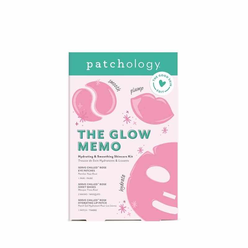 Skincare kit packaging on a white background