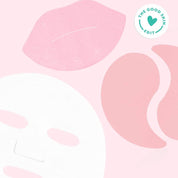 Pink and white abstract design with 'The Good Skin Edit' logo in the corner.