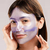 Model in use showing the hydrogel two piece restoring mask