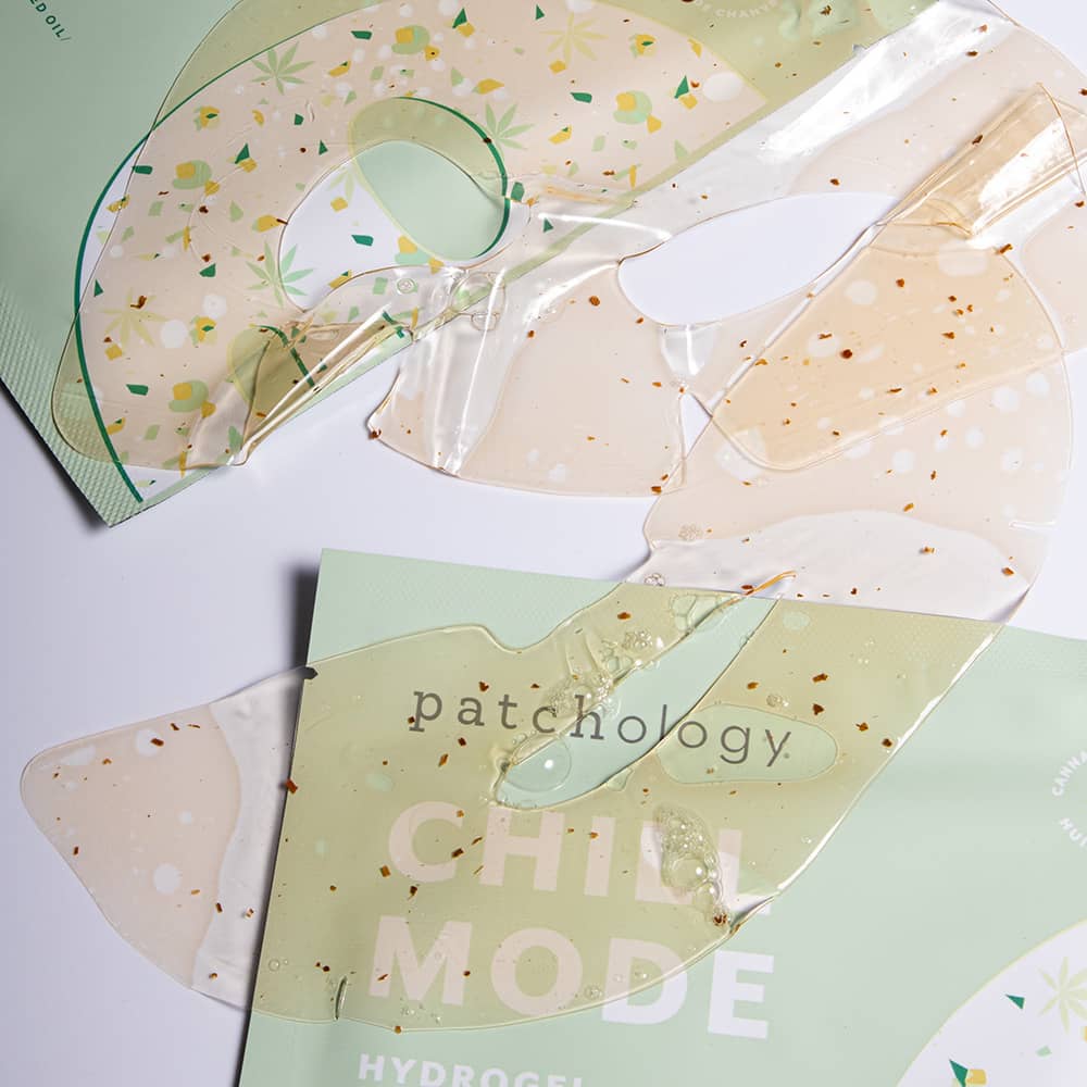 Chill Mode Hydrogel Patchology products and packaging