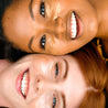 two women wearing rejuvenating eye gels remove dark circles and depuff